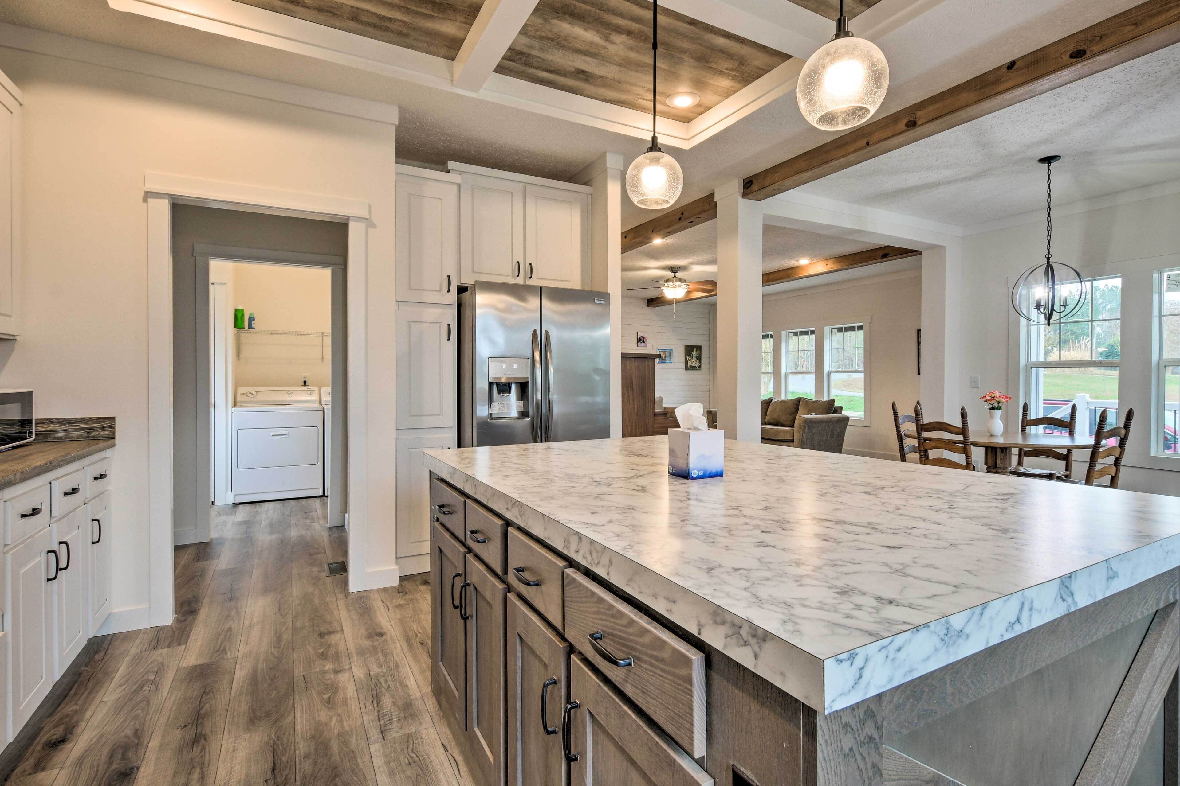 Microwave, oven, stovetop, dishwasher