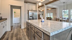 Private kitchen - Modern Waterfront Home w/ Dock on Lake Bowen! (Inman)