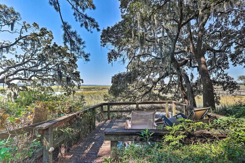 Rustic Beaufort Home w/ Stunning Marsh Views!