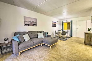 Departamento (1 Bedroom) | Área de sala de estar
