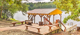 Cheery Swansea Home on Calmont Pond w/ Dock!