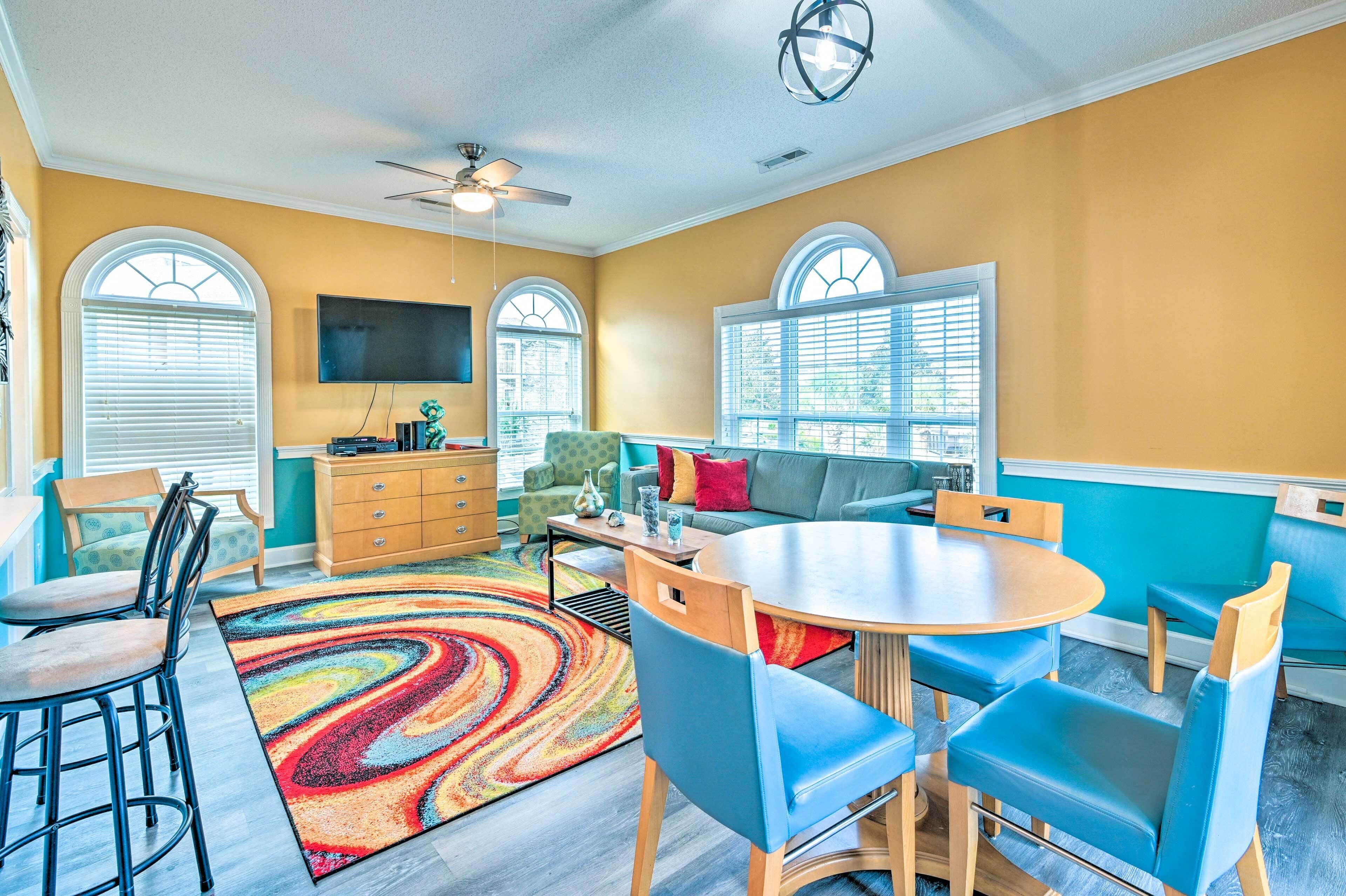 Colorful Myrtle Beach Golf Club Condo w/ Pool