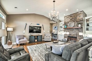 House (3 Bedrooms) | Interior - Elegant Lakefront Gem w/ Dock + Sunset Views! (Cross Hill)