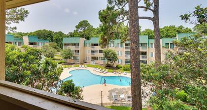 Pool Access & Balcony: Hilton Head Resort Condo