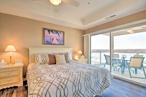 Interior - Balcony w/ Water Views: Lake Ozark Retreat! (Lake Ozark)