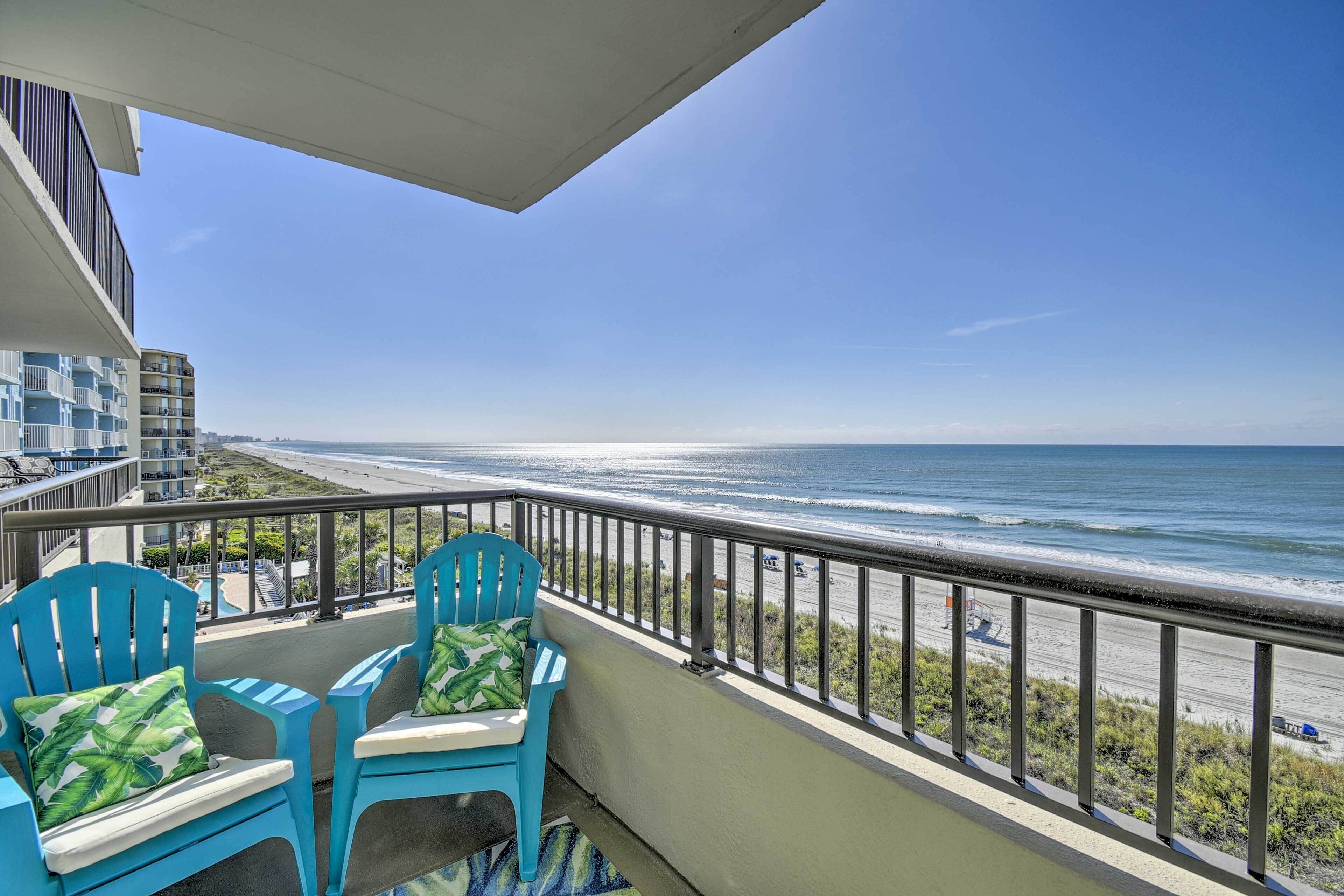 Luxe Oceanfront Condo in North Myrtle Beach!