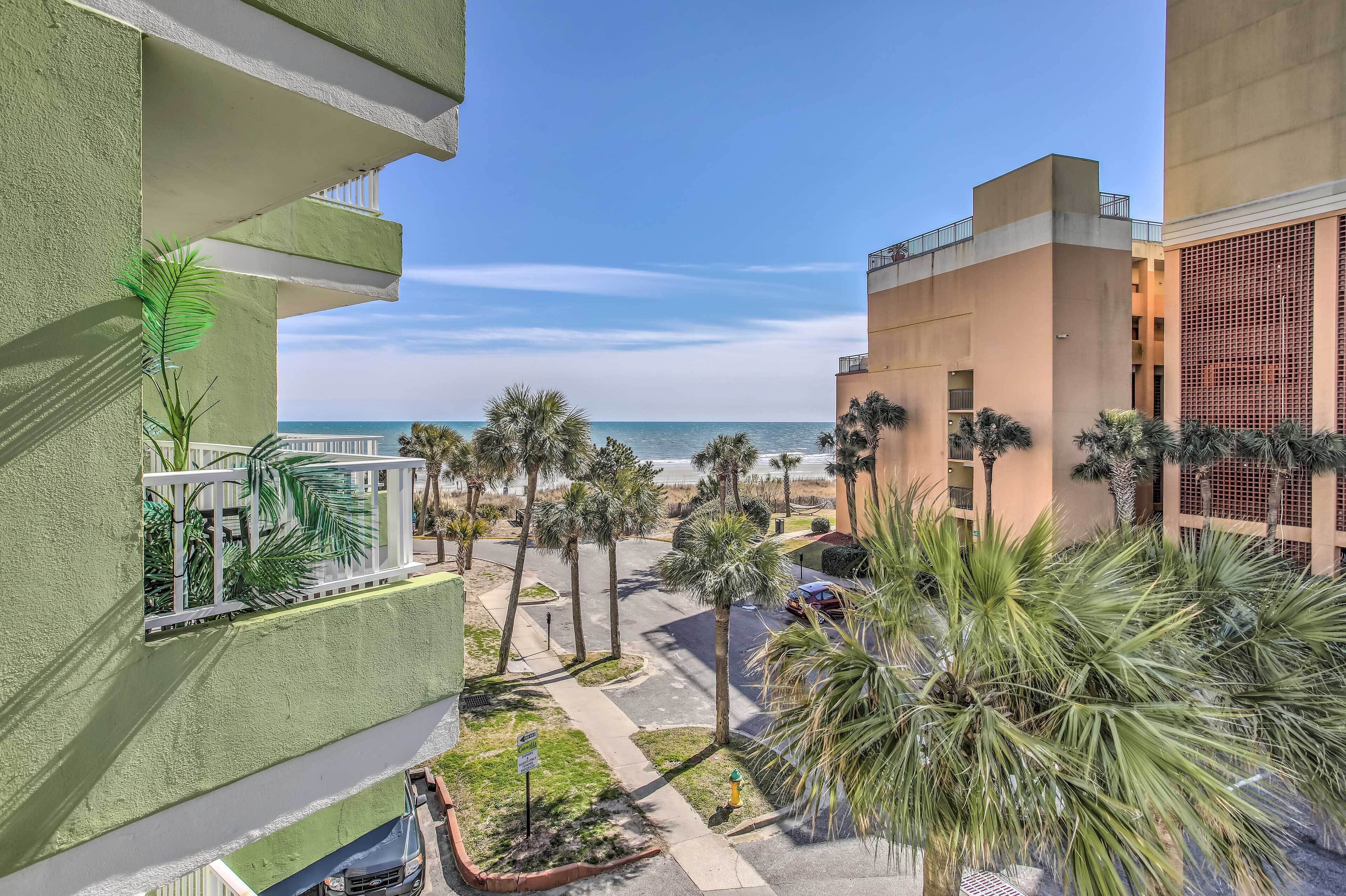 Myrtle Beach Condo w/ Balcony & Ocean Views!