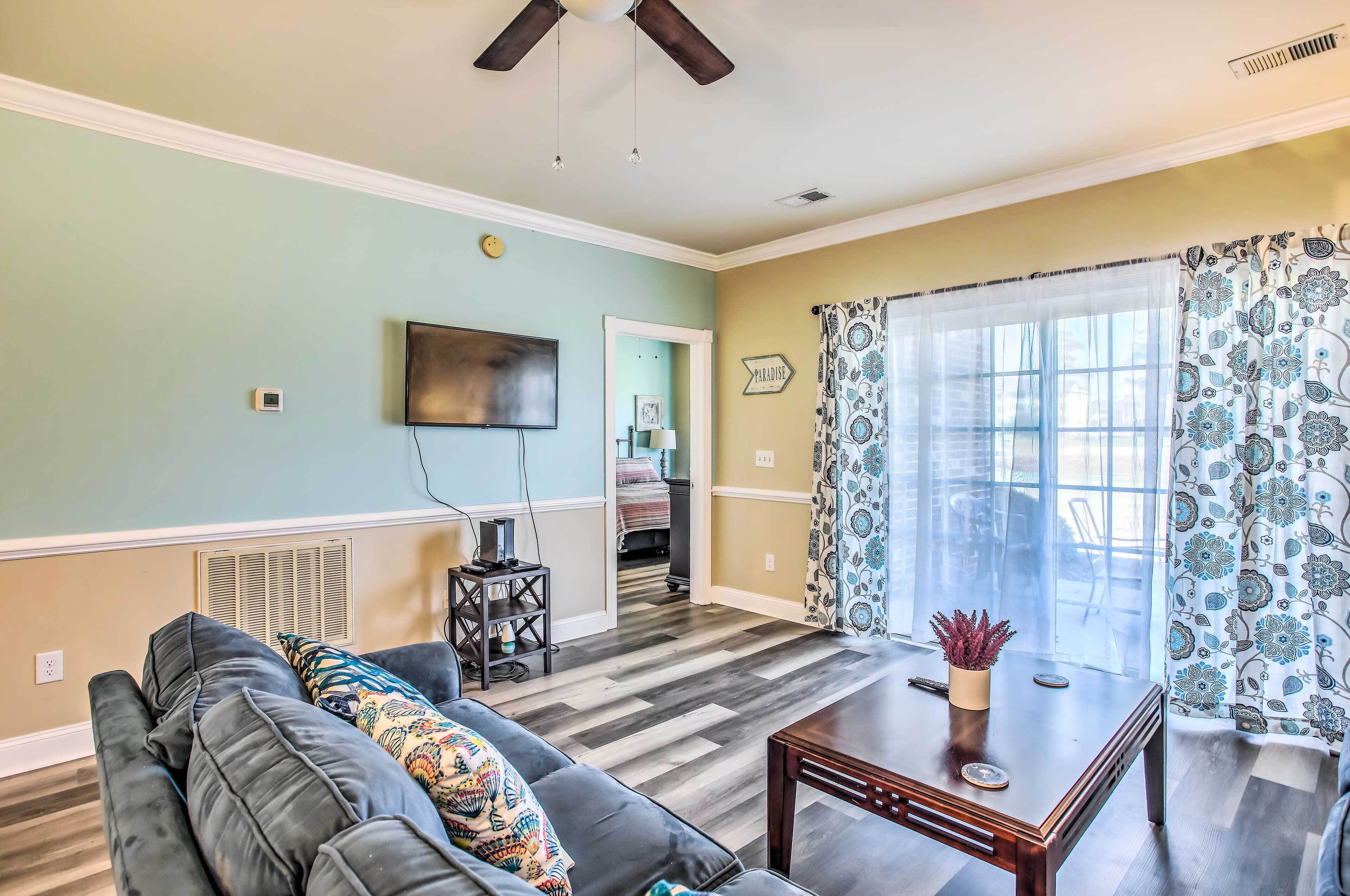 Myrtle Beach Vacation Rental w/ Golf Course View