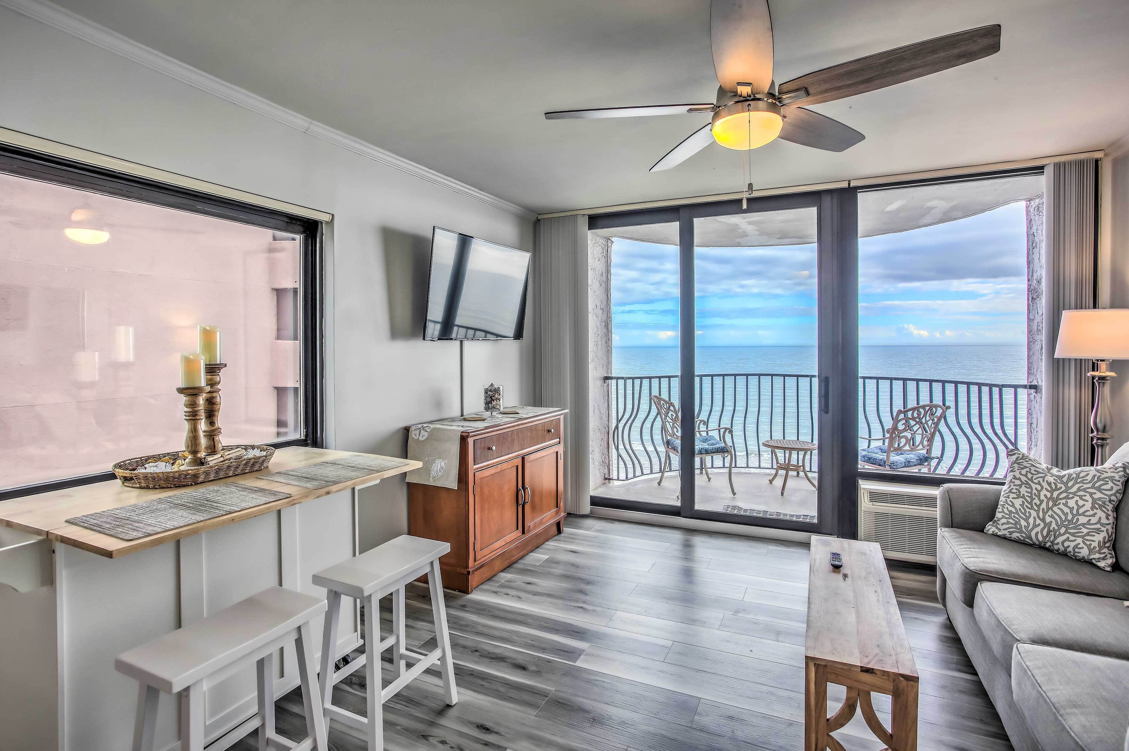 Myrtle Beach Escape w/ Balcony, Ocean Views!