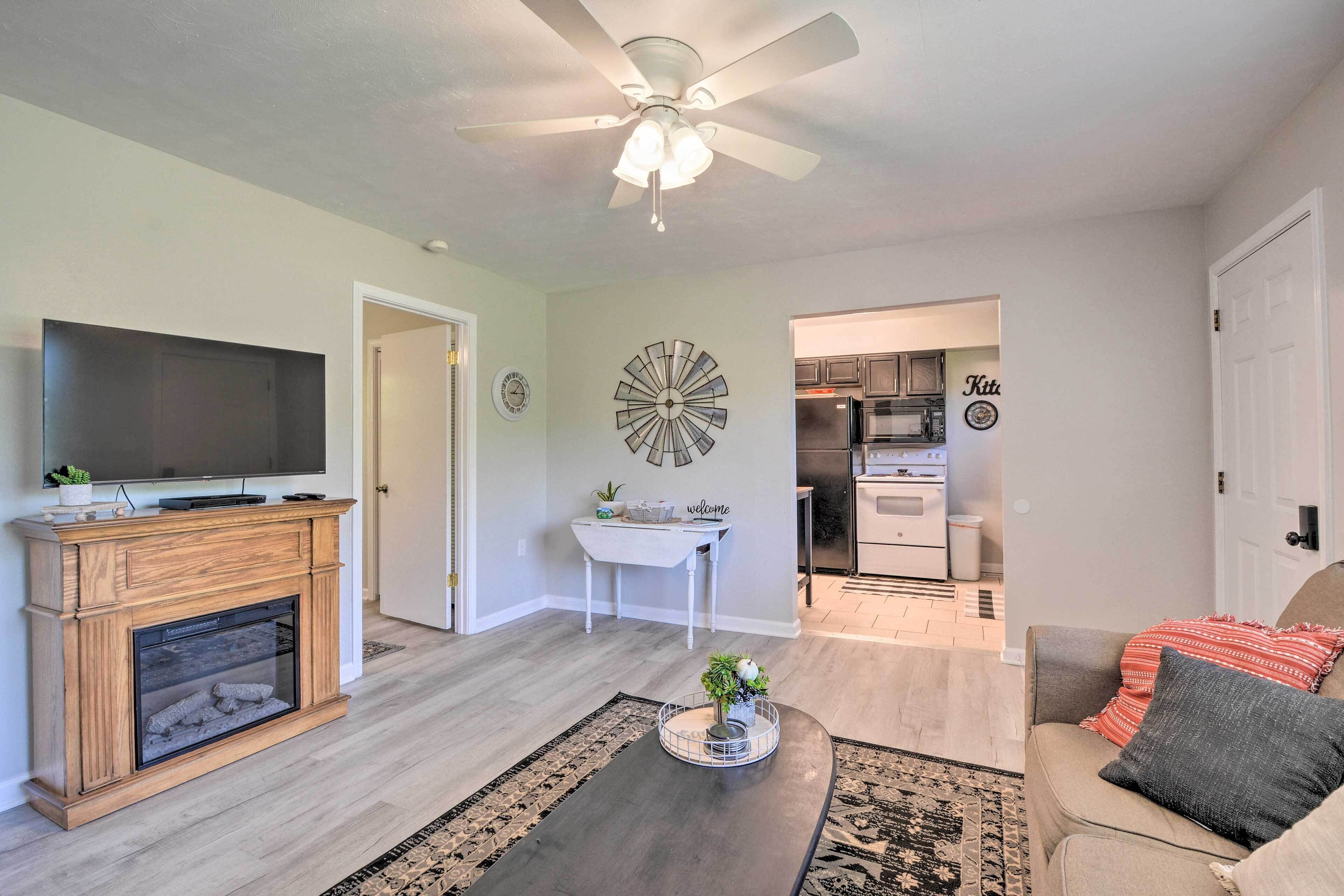 Rustic Ironton Home w/ Deck & Fire Pit on Creek!