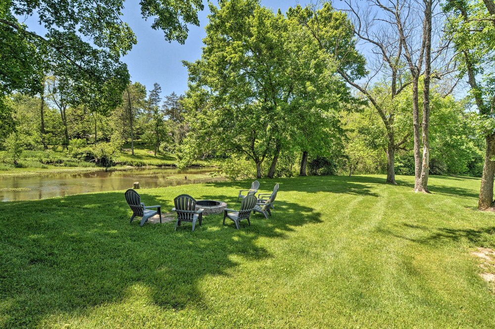 Rustic Ironton Home w/ Deck & Fire Pit on Creek!