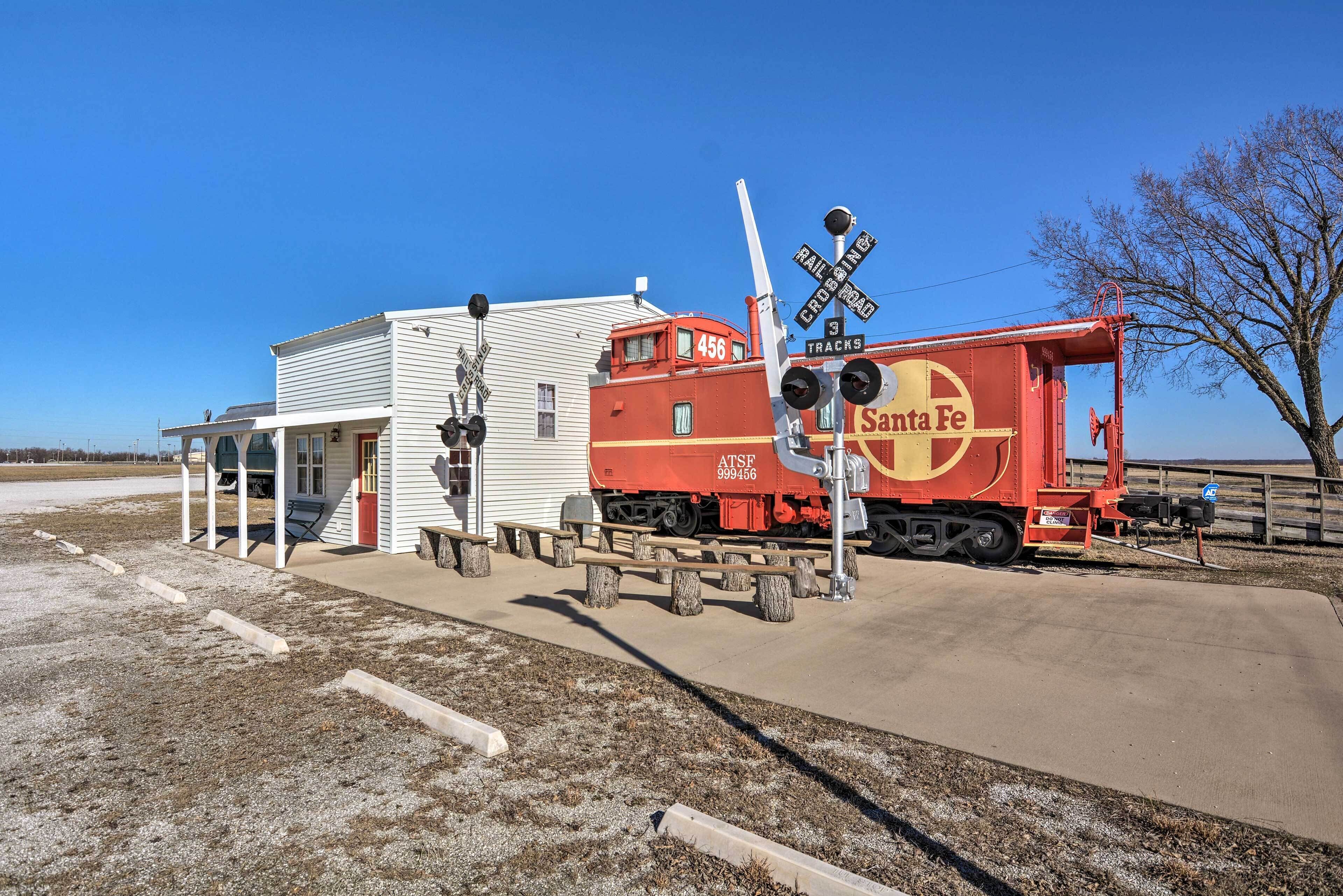 Unique Joplin Gem: Converted Train Car Studio