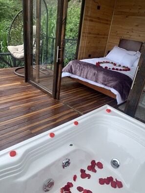 Luxury Cabin | Individually furnished, free WiFi, bed sheets - Ecohotel Portillo de San Bernardo (Vergara)