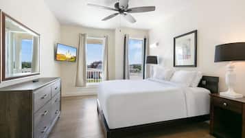 4 bedrooms, iron/ironing board, bed sheets