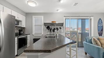 Villa, Multiple Beds, Balcony, Garden View (Villas at St Thomas Square 1201A) | Private kitchen | Fridge, microwave, oven, stovetop