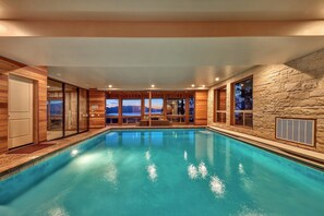 Indoor pool, a heated pool