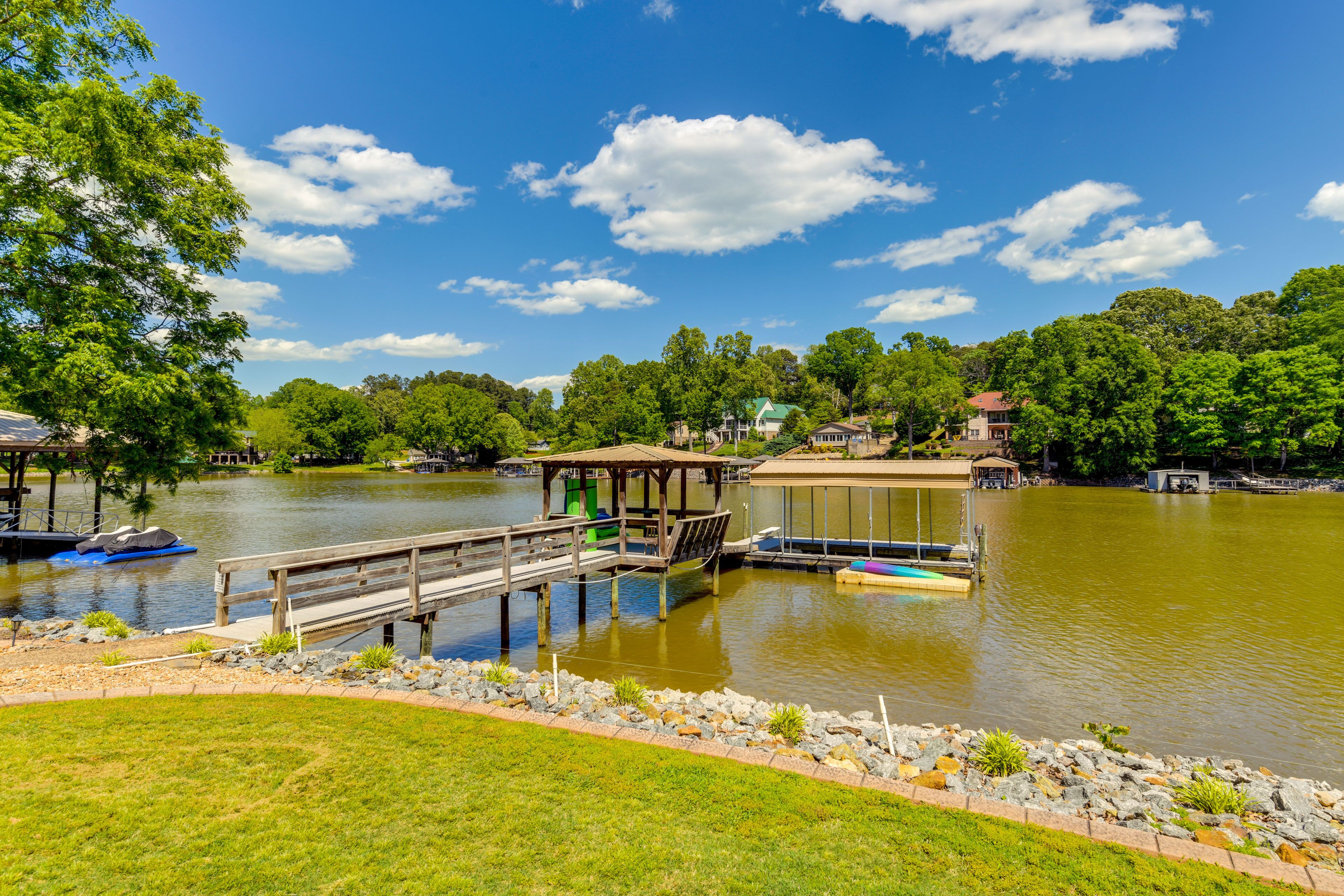 Lake Norman House Rental w/ Boat Dock + Fire Pit!