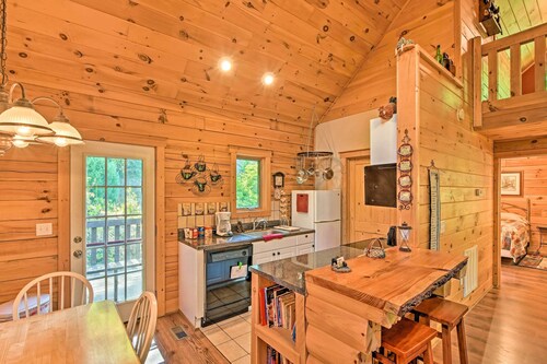Rustic Andrews Cabin Rental w/ Deck + Fire Pit!