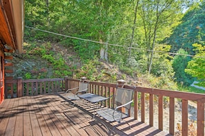Interior - Rustic Andrews Cabin Rental w/ Deck + Fire Pit! (Andrews)