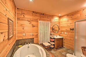 Interior - Rustic Andrews Cabin Rental w/ Deck + Fire Pit! (Andrews)