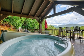 Unclassified image, 2 of 50, button - Hot Tub & Mtn Views: Beautiful Bryson City Home (Bryson City)