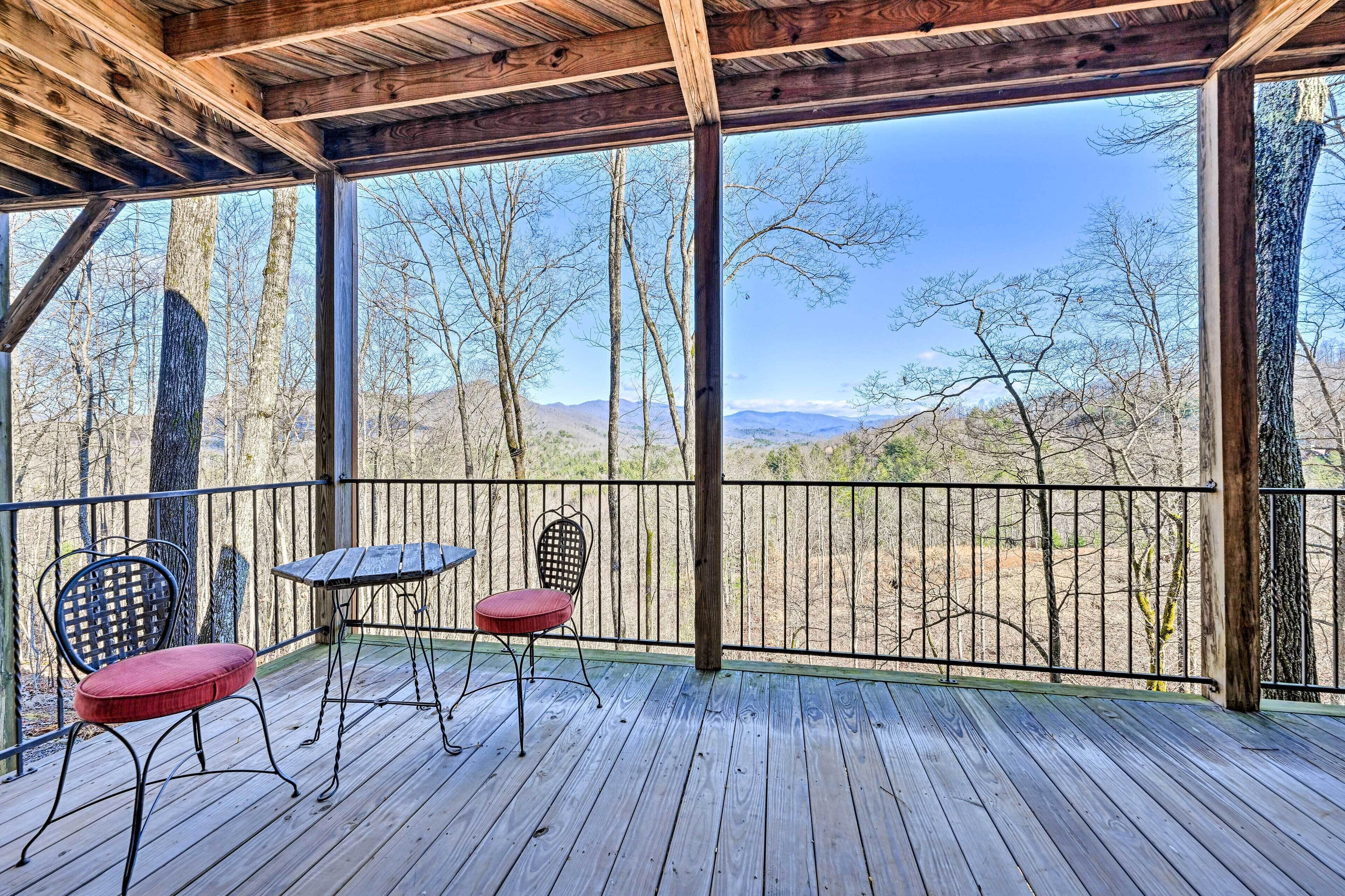 Brasstown Cabin Getaway: Decks & Mtn Views!