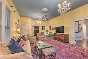 Fireplace - Charming Conway Home w/ Yard - Walk to Dtwn! (Conway)