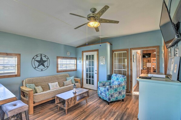 House (3 Bedrooms) | Interior - Canalfront Sargent Cabin w/ Patio: 1 Mi to Beach! (Bay City)