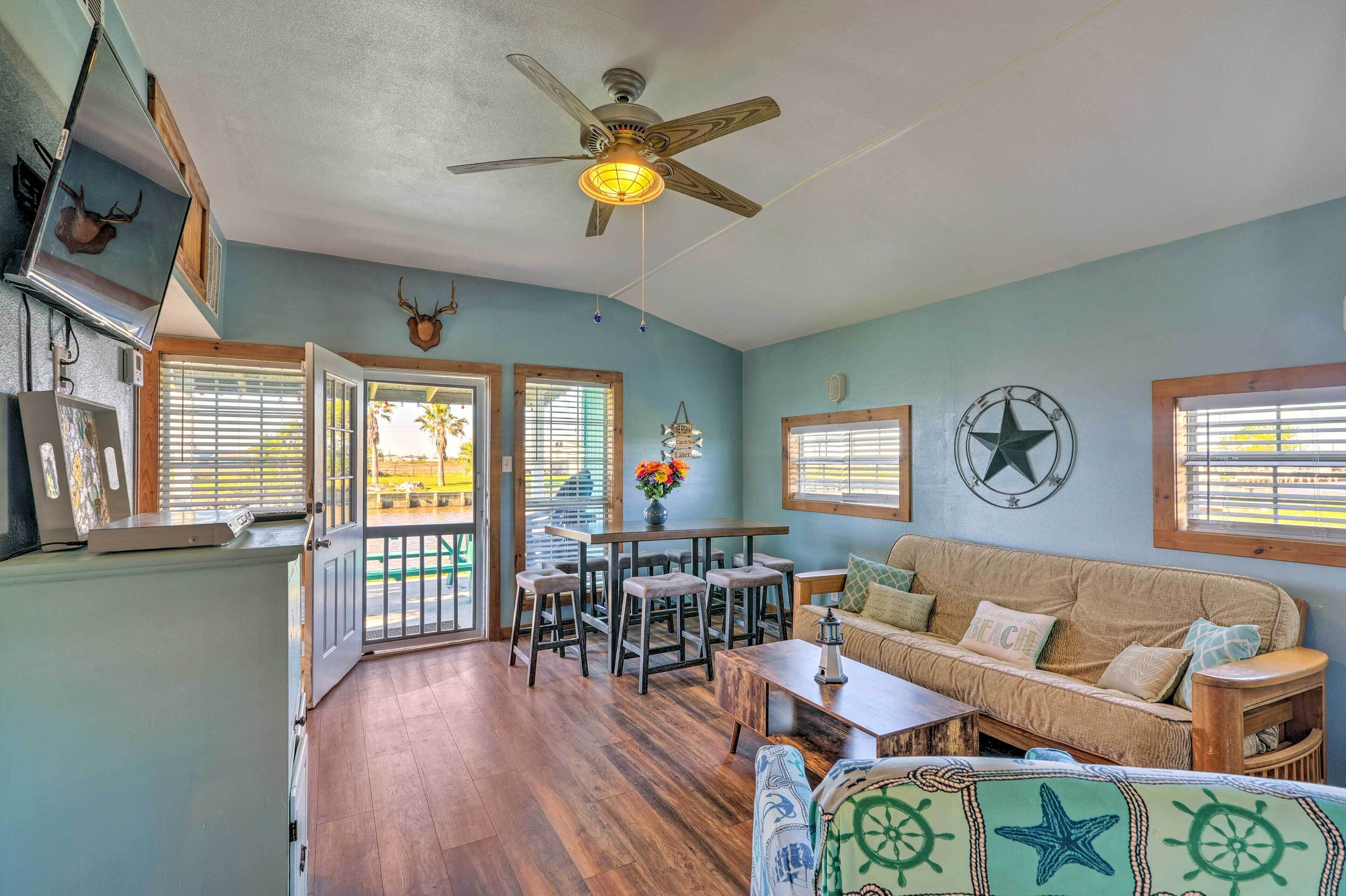 Coastal Canalfront Cabin ~ 1 Mile to Beach!