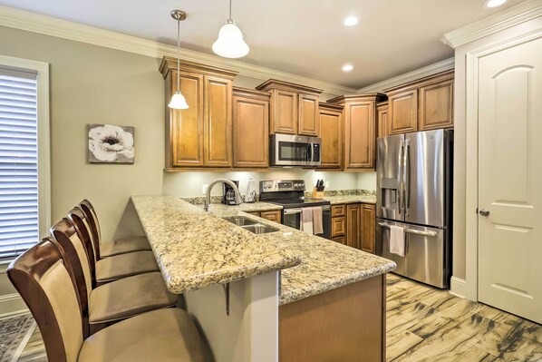 Departamento (2 Bedrooms) | Cocina privada | Microondas, horno, parrilla de estufa y lavavajillas