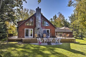 Front of property - Elcho Escape w/ Private Dock on Post Lake! (Elcho)