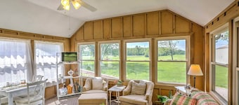 Historic Ottawa Lake House: Deck, Barn + 96 Acres!