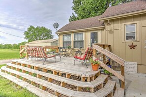 House (3 Bedrooms) | Interior - Historic Ottawa Lake House: Deck, Barn + 96 Acres! (Ottawa Lake)