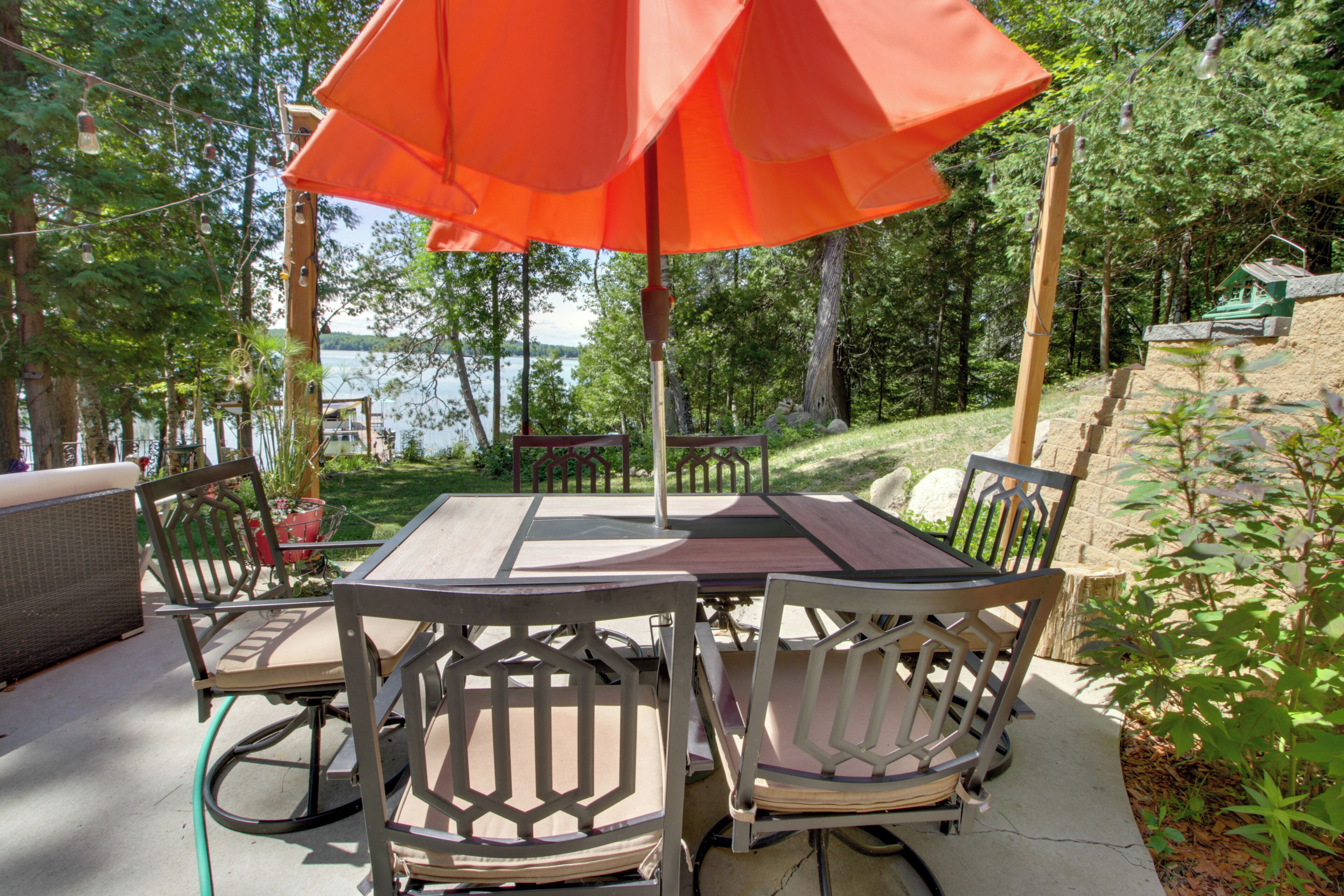Lakefront Deer River Apt w/ Dock, Fire Pit & Patio