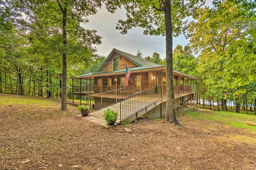 Deck + Fire Pit: Lakefront Hideaway in Scranton!