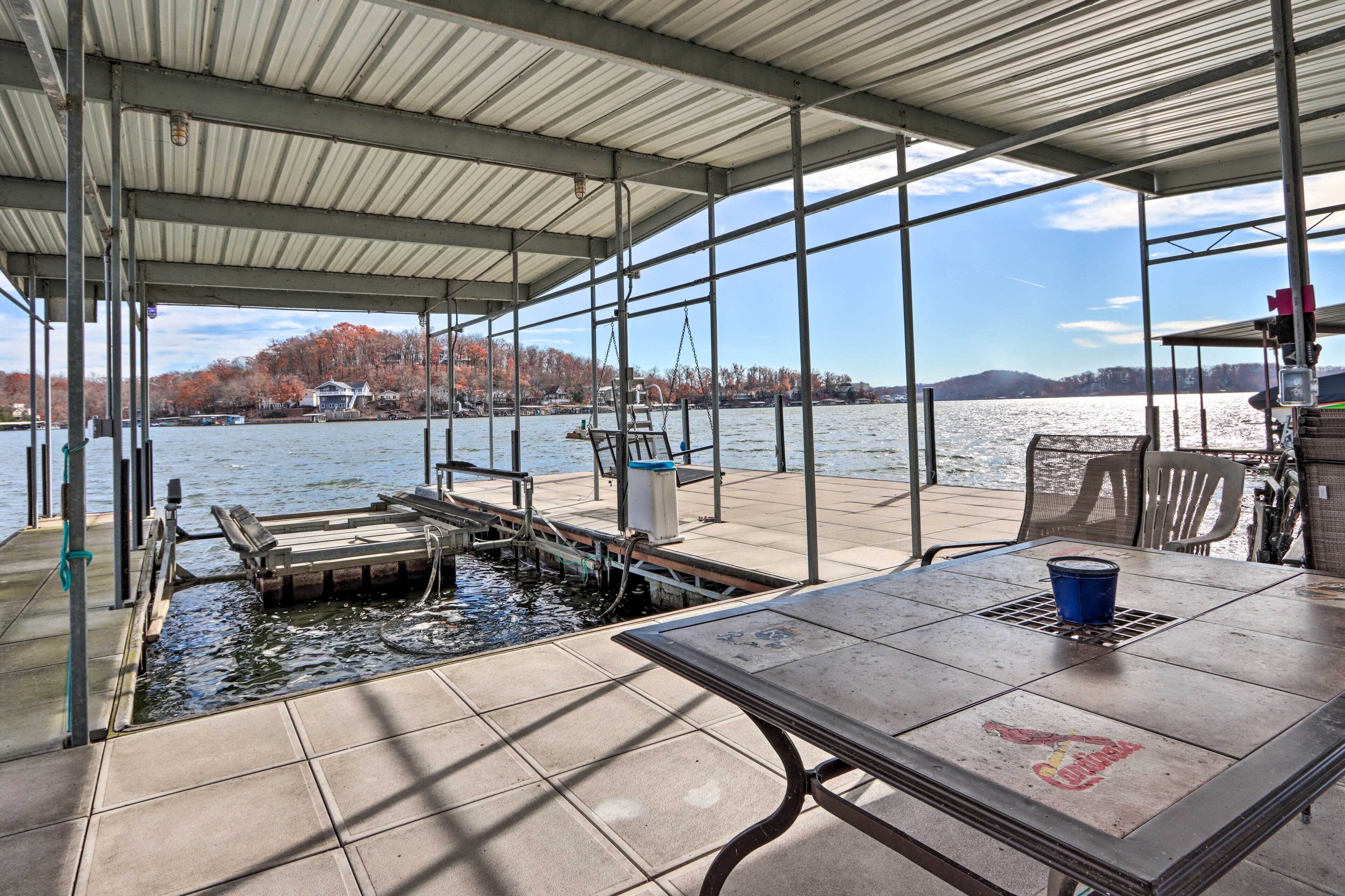 Lick Branch Cove Home w/ Boat Slip & 2 Decks!