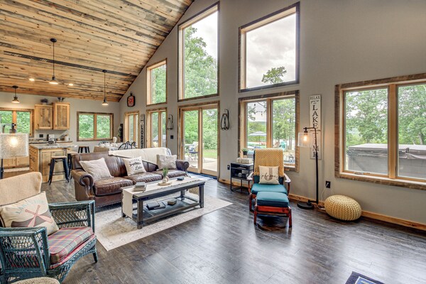 Modern Lakeside Chalet On Crow Wing Chain W/ Dock! - Nevis, MN