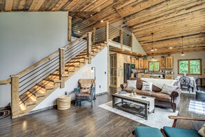 House (3 Bedrooms) | Interior - Modern Lakeside Chalet on Crow Wing Chain w/ Dock! (Nevis)