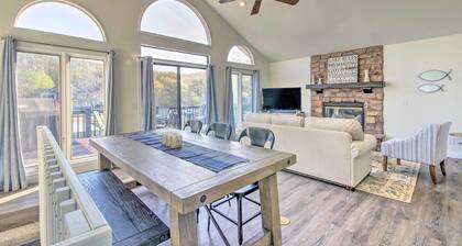 Boat Slip, Fire Pit: Lakefront Sunrise Beach Home!