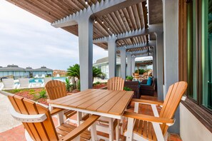 Condo, Multiple Beds, Patio, Beach View | Outdoor dining