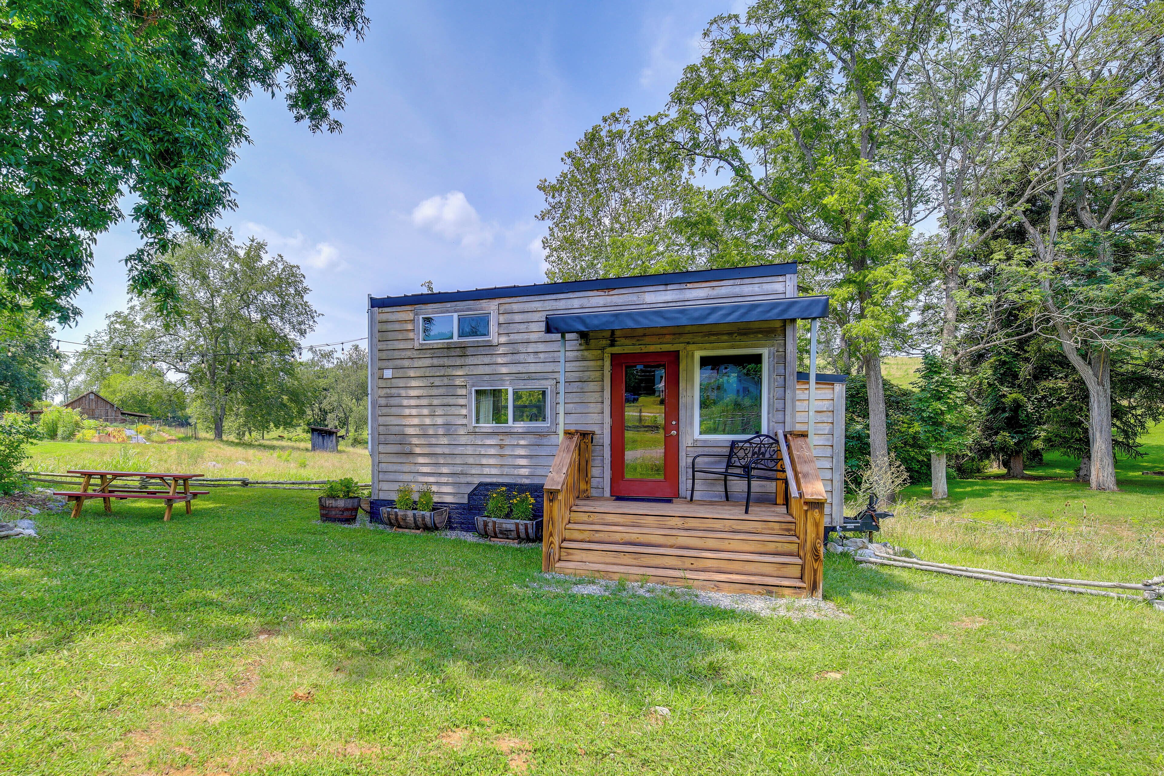 Abingdon Vacation Rental Tiny Home on 10-acre Farm