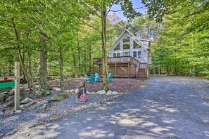 Property grounds - Pocono Lake Home w/ Game Room, Fire Pit & Hot Tub (Pocono Lake)