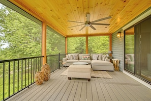 House (Multiple Bedrooms) | Interior - Elegant & Quiet Maine Escape w/ Sauna & Deck (Harrison)
