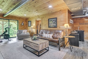 House (Multiple Bedrooms) | Interior - Elegant & Quiet Maine Escape w/ Sauna & Deck (Harrison)