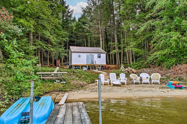 Cottage (1 Bedroom) | Interior - Hartford Cottage w/ Private Beach on Bear Pond! (Buckfield)