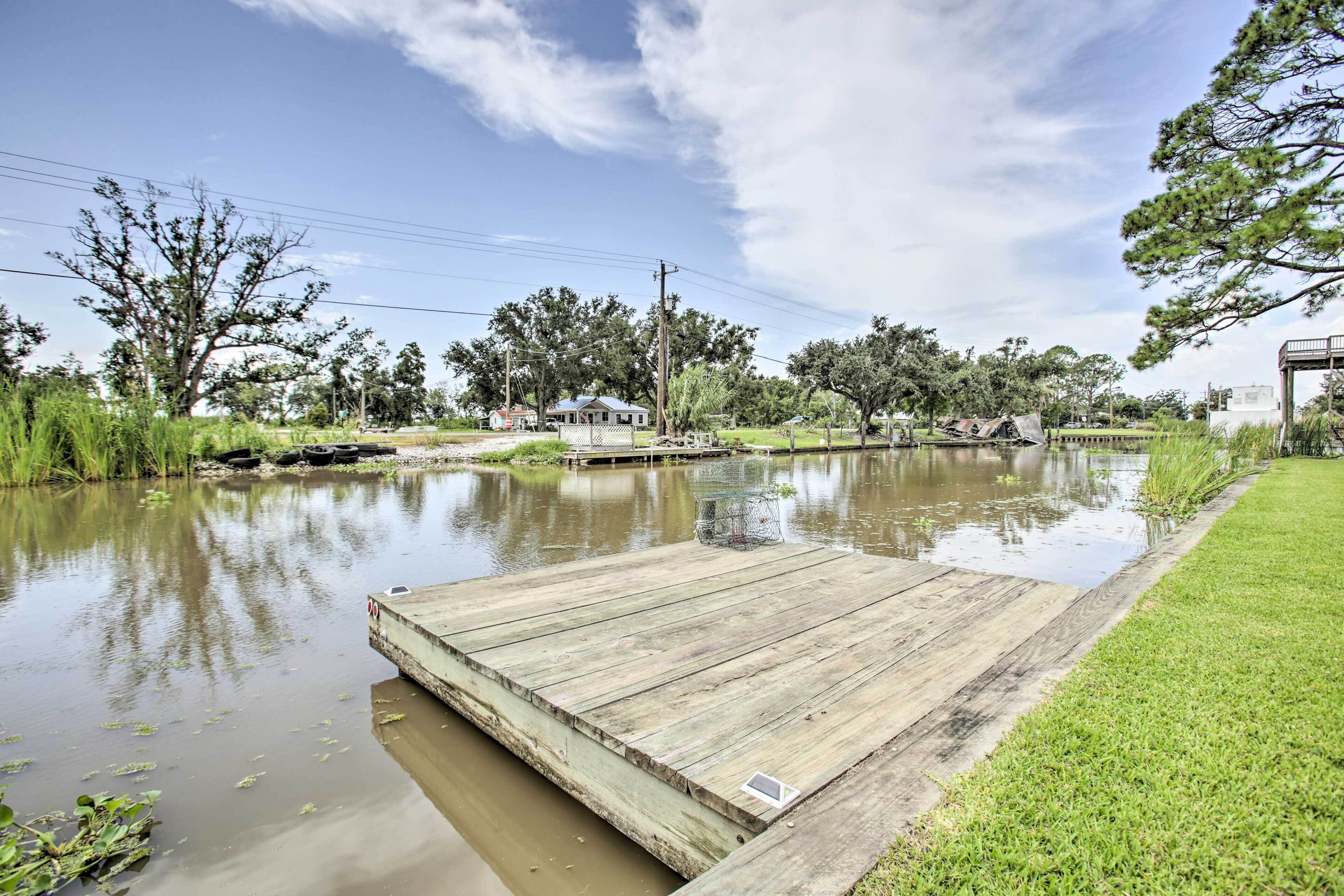 Expansive Theriot Retreat w/ Fishing Dock!