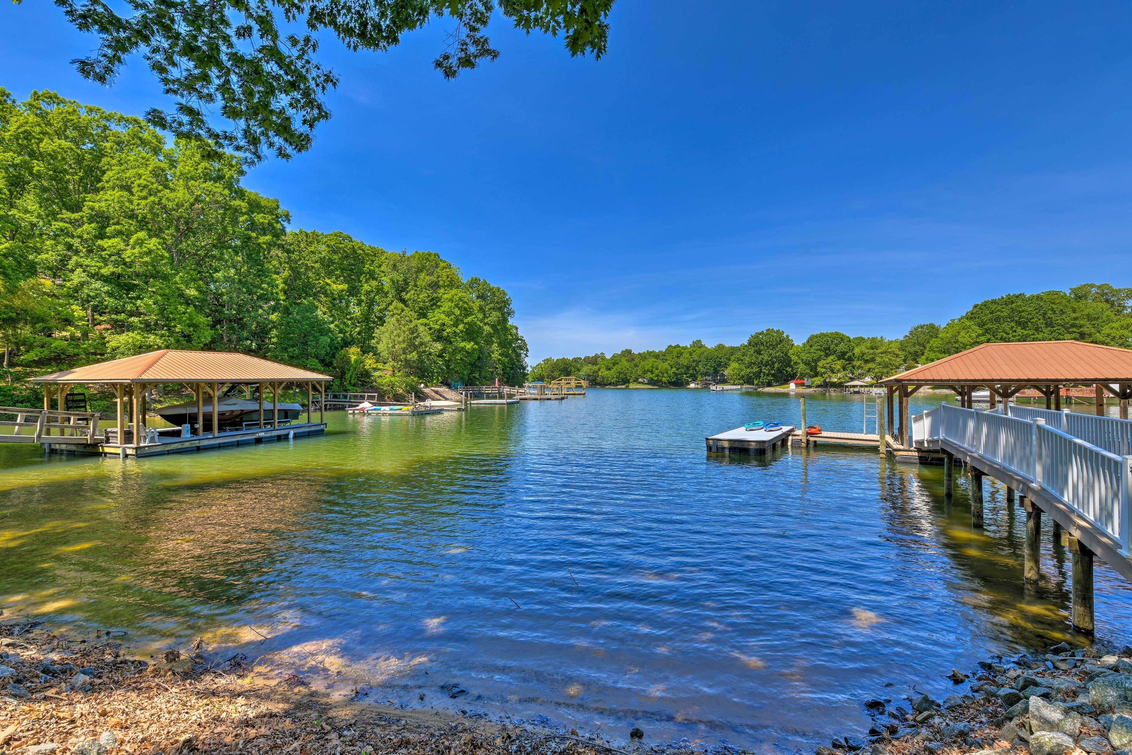 Lake Norman Retreat w/ Dock ~ 1 Mi to Marina!