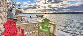 Lakefront Canandaigua Home w/ Grill, Fire Pit