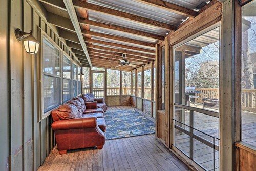 Private Dock & Deck: Lakefront Hot Springs Home!