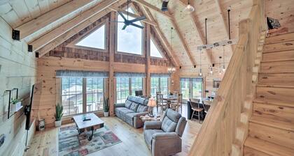 Luxe Log Cabin w/ Modern Finishes & Mtn Views